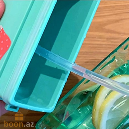 Бутылка для воды "Смайлик" с трубочкой  Smile bottle